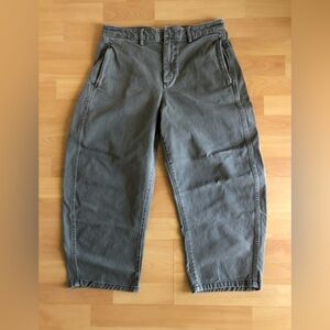 GAP Olive Green Straight-Leg Pants